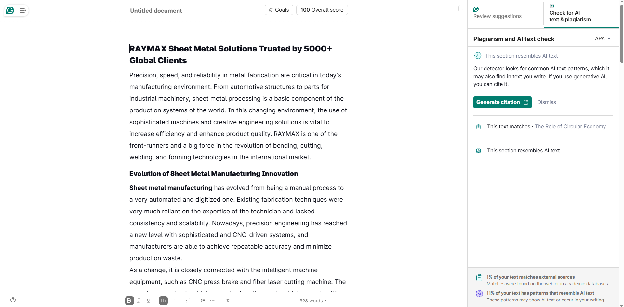 RAYMAX Sheet Metal Solutions Trusted by 5000+ Global Clients
